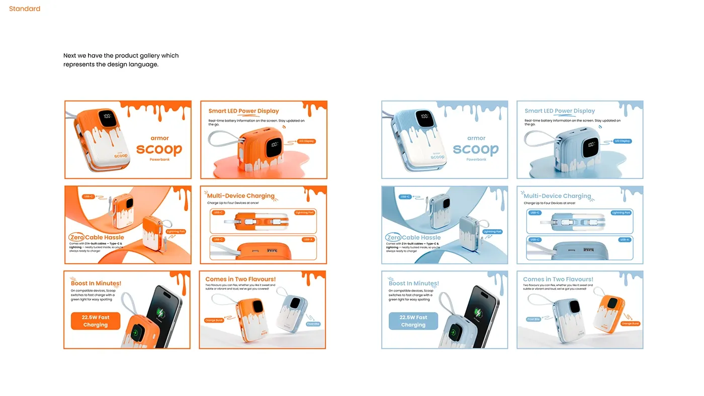 Visual Design for armor design development board