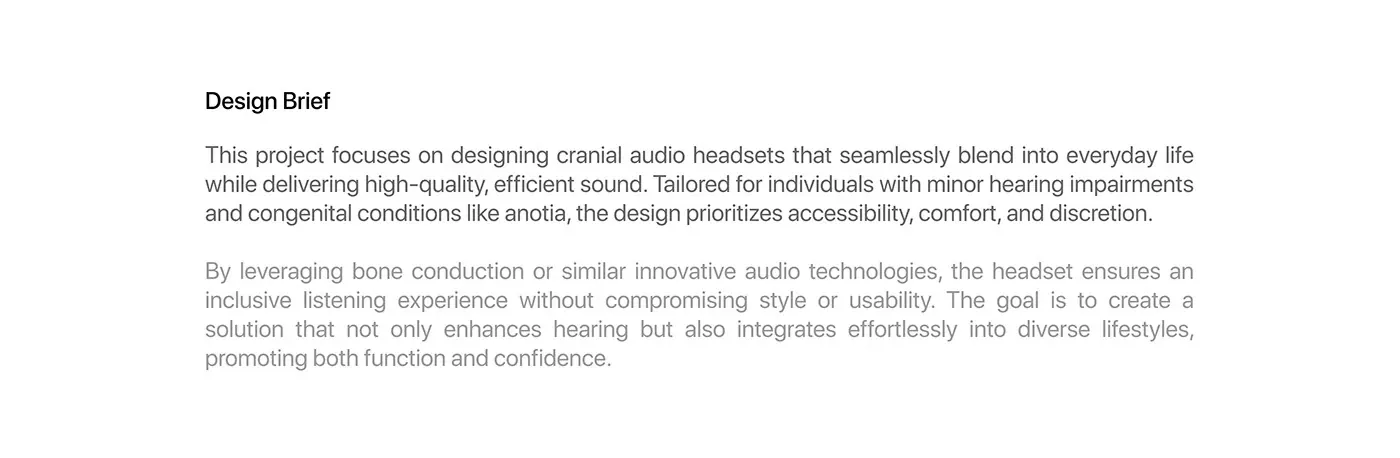 Bedizen - Cranial Audio Headset presentation board 3