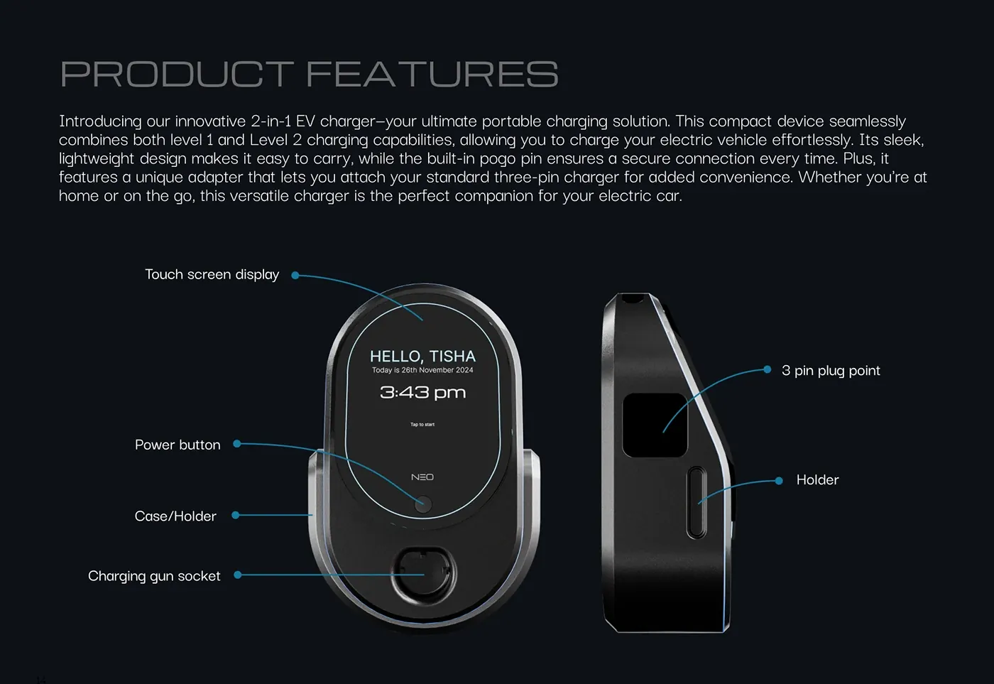EV Charging ecosystem | System Design presentation board 5