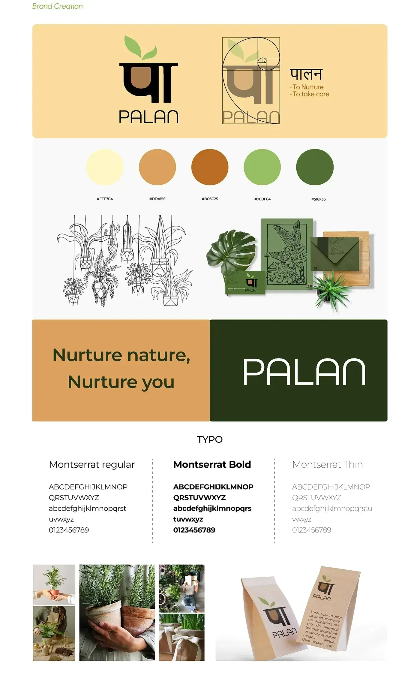 Palan - Packaging Design process board 2
