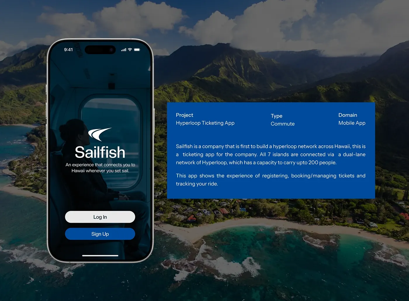 Sailfish - Hyperloop Commuting app project visual